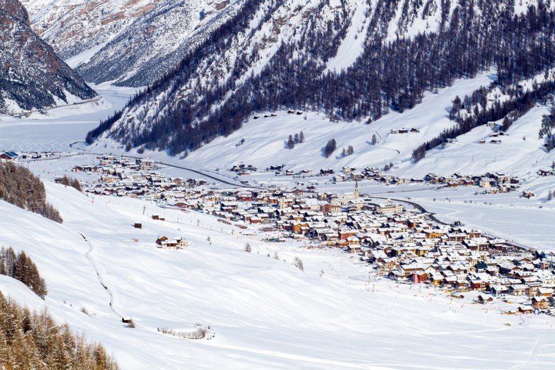 Italian ski village of Livigno