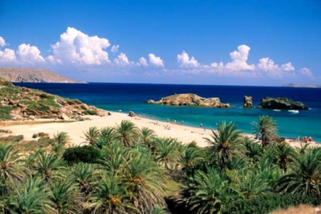 Пляж Ваи на острове Крит